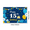 2A, variant on Blue Themed 15th Birthday Backdrop Banner with Balloons Cake Presents and Stars Background Decoration for Birthday Party Photography Props Decor Happy Birthday Supplies