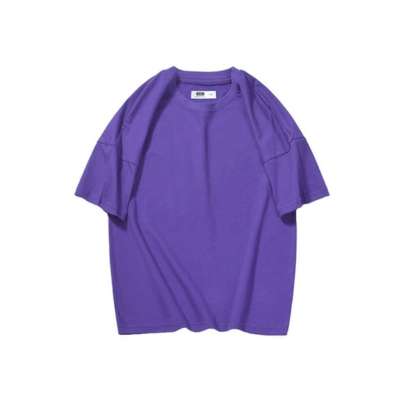 adviicd Boys T Shirts Boys Summer Shirts Short Sleeve Cotton Shirts for Boys Summer Tshirts Kids Basic T-Shirts Unisex Tees Top Clothes (Purple,5-6)