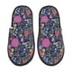 thumbnail image 1 of Fotbe Floral Pantuflas Peludas para Mujer con Estampado, Zapatillas de Peluche, Zapatos de Invierno para Casa, Uso Interior y Exterior-Medium, 1 of 8