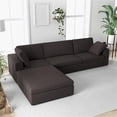 thumbnail image 2 of Pemberly Row Mid-Century Modern Fabric Modular Reversible Sofa in Gray, 2 of 8