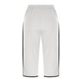 thumbnail image 3 of Bmisegm Women's Casual Pants Comfortable Versatile Fashionable Everyday Outdoor Active Wear White S, 3 of 5