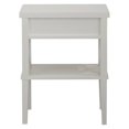 thumbnail image 3 of Bowery Hill Contemporary Wood Nightstand in White, 3 of 6
