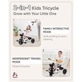 thumbnail image 2 of Triciclo KRIDDO 2 en 1 para niños pequeños de 18 meses a 5 años con mango, 2 of 6