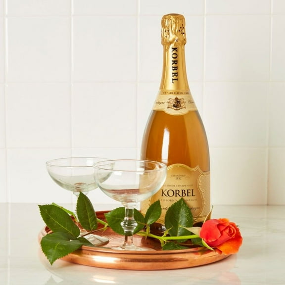 Round Hand Hammered Copper Tray