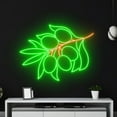 thumbnail image 4 of Handmadetneonsign Olive And Party Neon Sign, Olive Tree Neon Art Decor, Olive Fruit Neon Wall Decor, 4 of 5