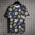 thumbnail image 3 of Camisetas con estampado de árbol de Navidad para hombre, Camiseta con cuello redondo, Tops de manga corta de marca de lujo, Verano, 3 of 5