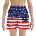 thumbnail image 4 of Zando 4th of July Swim Trunks for Boys with Compression Liner Patriotic American Flag Quick Dry Stretch Board Shorts 4-12, 4 of 7