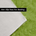 thumbnail image 3 of LAICAIW Area Rug 4x6 for Bedroom Living Dorm Room Essentials Decor Green Fluffy Soft Rug Washable Faux Fur Rug Bedside Shaggy Sheepskin Rug Rectangle, 3 of 6