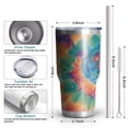 thumbnail image 6 of 30oz Colorful Rainbow Tie Dye Spiral Pattern Tumblers Stainless Steel Tumbler with Lid and Straw,Vacuum Insulated Double Wall Travel Tumbler Cups Mug with Cleaning Brush for Coffee,Tea, 6 of 7