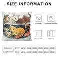 thumbnail image 5 of SHANXI Zodiac Animals Throw Pillow Covers Printed Polyester Cloth Throw Pillow Suitable for Bed Room,Living Room,Floor,Bench Gift for Men Women 20x20in, 5 of 5