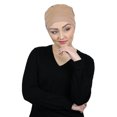thumbnail image 2 of Bamboo 3 Seam Turban Cancer Headwear For Women Chemo Hats Sleep Cap Beanie Head Coverings (BEIGE), 2 of 3