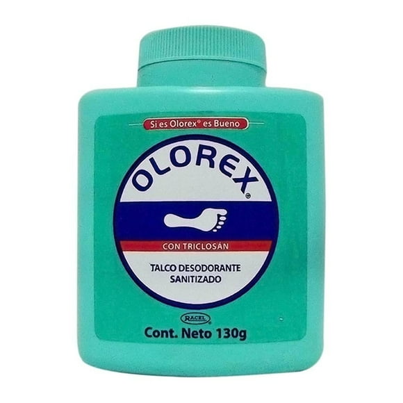 Talco desodorante Olorex sanitizado 130 g