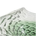 thumbnail image 4 of DecMode 14" Handmade Asymmetrical Abstract Wavy Ombre Green Glass Decorative Bowl with Bubble Texturing, 4 of 9
