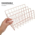 thumbnail image 3 of Rose Gold Desktop File Organizer for Storage Made of Iron with Multifunctional Design Fits, 3 of 8
