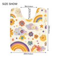 thumbnail image 5 of Yayeee Bath Rug for Bathroom Floor Non Slip Rectangle Fluffy Soft Absorbent Mat, 16"x24", Beige Retro Rainbow, 5 of 7