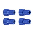 thumbnail image 2 of 4x Conector de Válvula de Bicicleta Reparación de Conector de Válvula de Bicicleta Conversión de Convertidor de Conector de Válvula de Bicicleta para Azul DYNWAVEMX Conector de válvula de bicicleta, 2 of 8