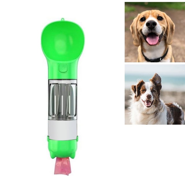 Alimentador para Perro Perfecl con Cuenco y Dispensador de Agua Verde