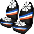 thumbnail image 3 of Island Kwajalein Flag Car Seat Covers Heavy-Duty Nonslip Vehicle Seat Covers Easy Install Clean Universal Front Seat, 3 of 6