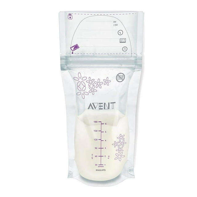Bolsas para Leche Materna Philips Avent 6 oz - 180 ml 25 Piezas