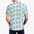 thumbnail image 4 of Balery Sea Turtle Printed Men’s Short Sleeve Polo Shirt, Midweight Men's Shirt,Golf Polo shirts -XX-Large, 4 of 9