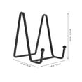 thumbnail image 3 of OUNONA Iron Easel Stand Photo Frame Racks Black 3Pcs, 3 of 7