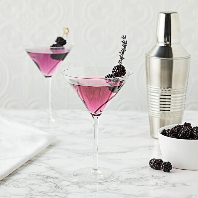 8.25 oz. Cosmopolitan Stemless Martini Glasses