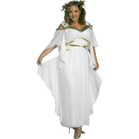 Morris Costumes Womens Greek Roman Costume White Gold One Size Plus, Style RU17464