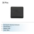 thumbnail image 3 of Unique Bargains Standard Plastic Square Aluminum Extrusion End Cap Black 30x30mm Trolley, Fish Tank Rack, Storage Rack 30Pcs, 3 of 6