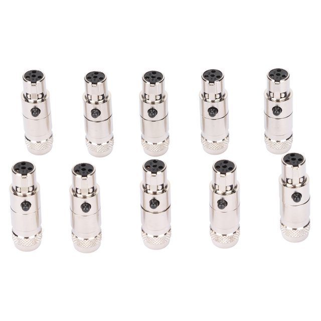 4 Cores XLR Female Plug, Beautiful 4 Pin XLR Female Connectors Metal For Stereo Microphone Cables