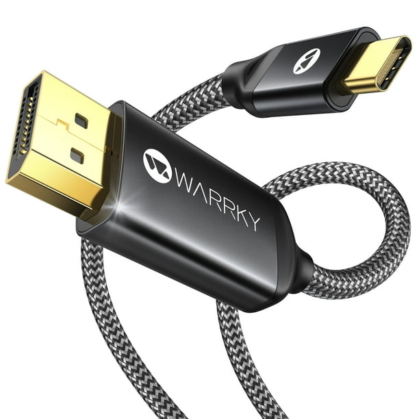 Cable USB C a DisplayPort Warky 4K 60 Hz para MacBook Pro/Air