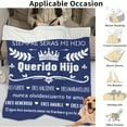 thumbnail image 4 of Inspirational Flannel Throw Blanket for Son or Daughter - Soft, Cozy, and Versatile with Heartfelt Spanish Messages - Perfect for Bed, Sofa, Camping, Travel, 4 of 6