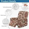 thumbnail image 5 of Kuiaobaty Mandala Flower Print Reclining Slipcover Breathable Recliner Chair Cover Durable Reclining Sofa Slipcover Washable Recliner Couch Cover with Pocket for Living Room, 5 of 8