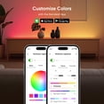 thumbnail image 3 of RGBW Lightstrips with Matter, 16.4ft 50 Color Zones Bluetooth & WiFi Smart LED Strip Lights Work with Apple Home, Google Home, LED Lights for Bedroom, App & Voice Control, 3 of 8