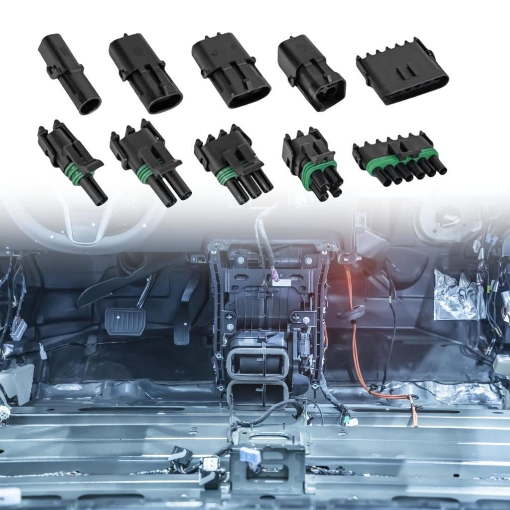 376Pcs Car Electrical Wire Connector Terminals Plug Car Seal Socket Male Female Wiring Cable Socket