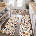 thumbnail image 2 of Colorful Mushroom Collection White Pattern Kitchen Rugs Sets Of 3,Kitchen Runner Rugs Non Skid Washable,Decorative Kitchen Floor Mats for Kitchen,Sink,Laundry,17"x30"+ 17"x47" + 17"x59", 2 of 6