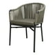 thumbnail image 1 of Silla para Exterior de Cuerda para Jardin Apilable con Marco de Aluminio Color Gris | Jauz Improvement Silla para Terraza Patio o Restaurante 75x62x57 cm, 1 of 6