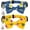 2pcs Flower-Blue & Yellow, variant on Mumup Christmas Collar for Cat Pet Breakaway with Bell Bowtie Detachable Bow Adjustable Safety Kitten Puppy Girl Boy 2pcs Christmas