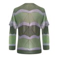 thumbnail image 5 of Pompotops Women's Autumn And Winter Long Sleeve Color Contrast Splicing Lace Tops Sweater, 5 of 5