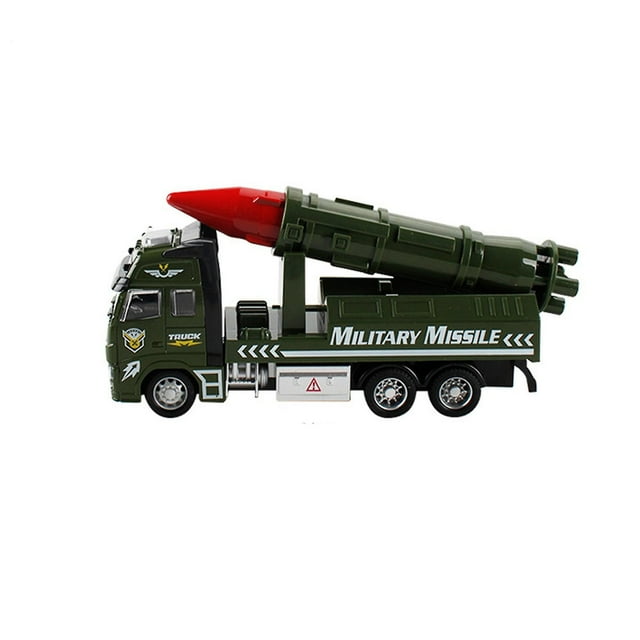 Juguete de ingeniería, camión de minería, camión de combate militar