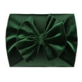 thumbnail image 2 of WUANDIXFA New Born Bows Baby Girls Headbands Turban Hair Bows Hair Band Hair Accessories for Kids Toddlers Infants Newborn,Green,One Size, 2 of 3