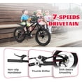 thumbnail image 2 of Ambifirner 20 inch Bike 7-Speed Twist Shift, Front Suspension Steel Frame Mini Road Bike, Black, 2 of 8