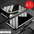 thumbnail image 1 of Brand Clearance! Anti-Peeping  Case Clear Double Sided Tempered Glass Privacy Magnetic CaseMetal Bumper Cover 360 Full Protective Phone Screen Protector For  X XS MAX XR Cases, 1 of 6
