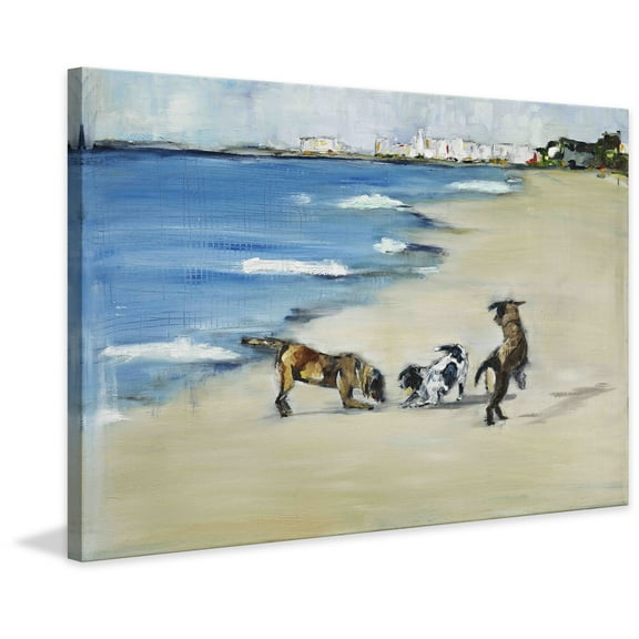 Marmont Hill Dogs’ Play by Tori Campisi Canvas Wall Art