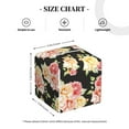 thumbnail image 4 of Naloa Rose Flowers Tissue Box CoverLeather Tissue Holder Square Facial Tissue Case Facial Paper Organizer Dispenser for Bathroom, Vanity Countertop, Tabletop, Car, 4 of 8