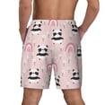 thumbnail image 2 of Lsque Mens Swim Trunks Cute Cartoon Panda Pattern - Bathing Suit Compression Liner - Beach Swim Shorts Swimwear - (S-3XL) - Stretch Quick Dry -3X-Large, 2 of 9