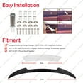 thumbnail image 3 of V1 Rear Wickerbill Spoiler Venom Series Fits for Dodge Charger 2015-2023 SRT ScatPack Hellcat Daytona, Add-on Type 2-Piece Rear Wicker Bill Spoiler with RivNut Tool, 3 of 7