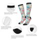 thumbnail image 3 of Fotbe Colorful Donut Calcetas Divertidas Estampadas para Hombre y Mujer, Calcetas de Algodón hasta la Rodilla para Caminar, Correr, Enfermería y Embarazo, 3 of 6