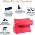 thumbnail image 4 of Cheer Collection Wedge Pillow with Detachable Bolster & Backrest, 4 of 4