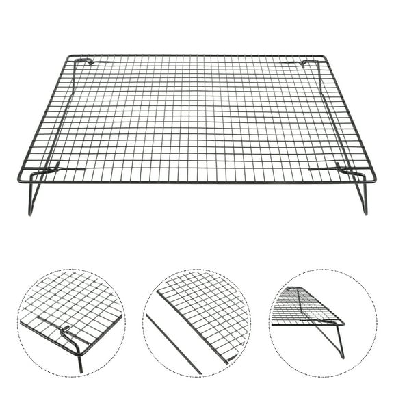 NIYANGLE Baking Racks Black 1Set