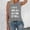 T Shirts for Women Clearance under $5 Light Gray, variant on Womens Letter Graphic Print Tank Tops Crewneck Sleeveless Summer Casual Loose Fit T Shirts Tee